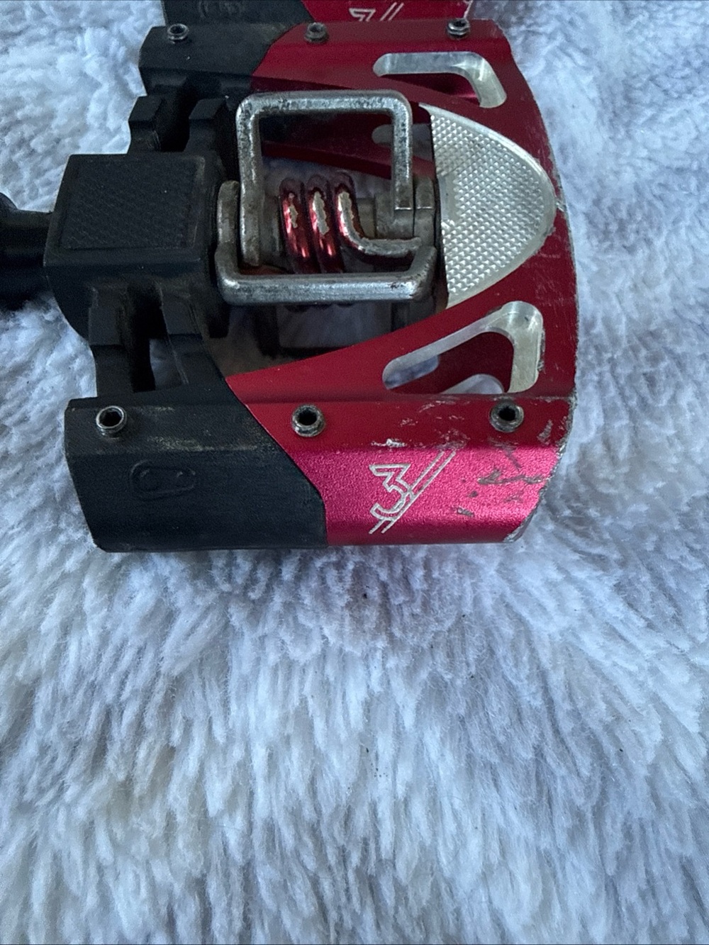 Red Clipless Mtb Pedals - Pair View 5